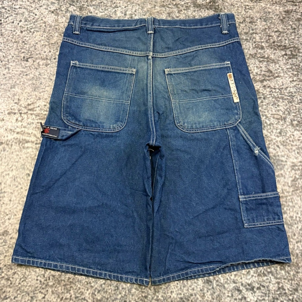 VTG Rocawear Carpenter Jorts Size 38 Blue Baggy Hip-Hop Skater Y2K Denim Shorts
